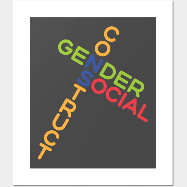 Gender is a social construct Wall Art by Yourmung